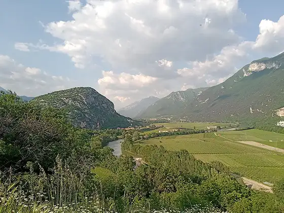 Die Alpen sind durchquert - Rivoli Veronesse (etwa bei Affi)