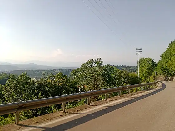 Ausblick von von den Bergen zwischen Verona und Padova
